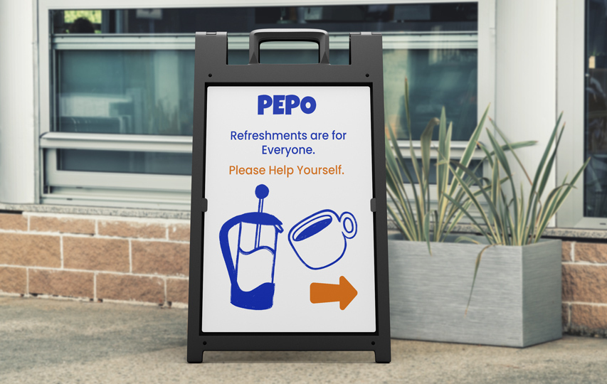 A Frame Directional Signs
