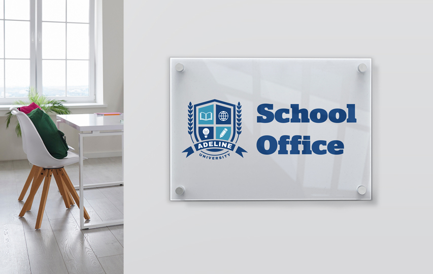 Acrylic School Sign