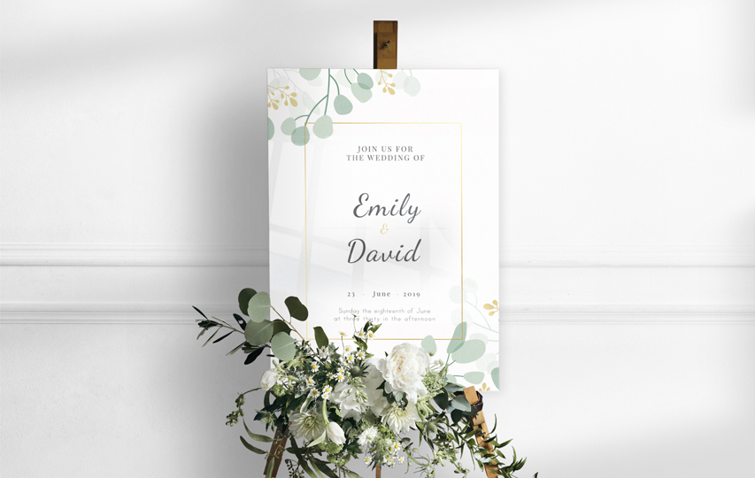 Acrylic Wedding Sign