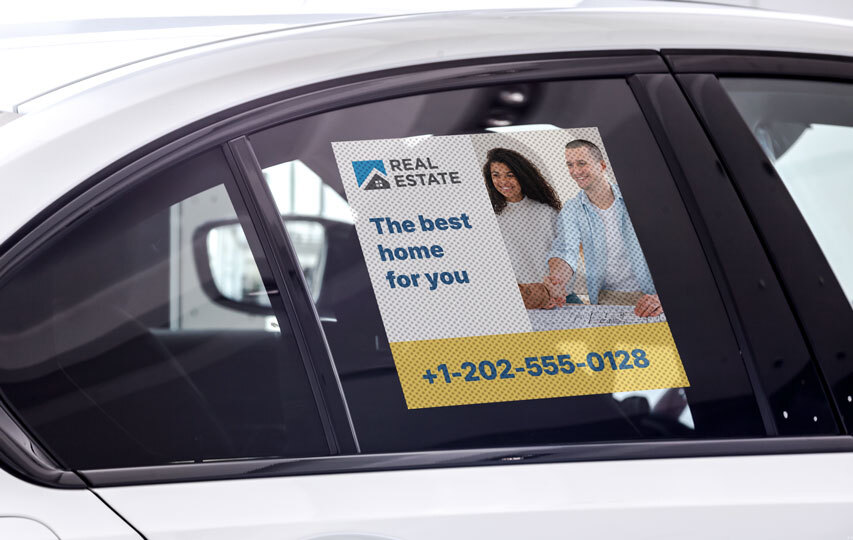 Business Car Side Window Decal