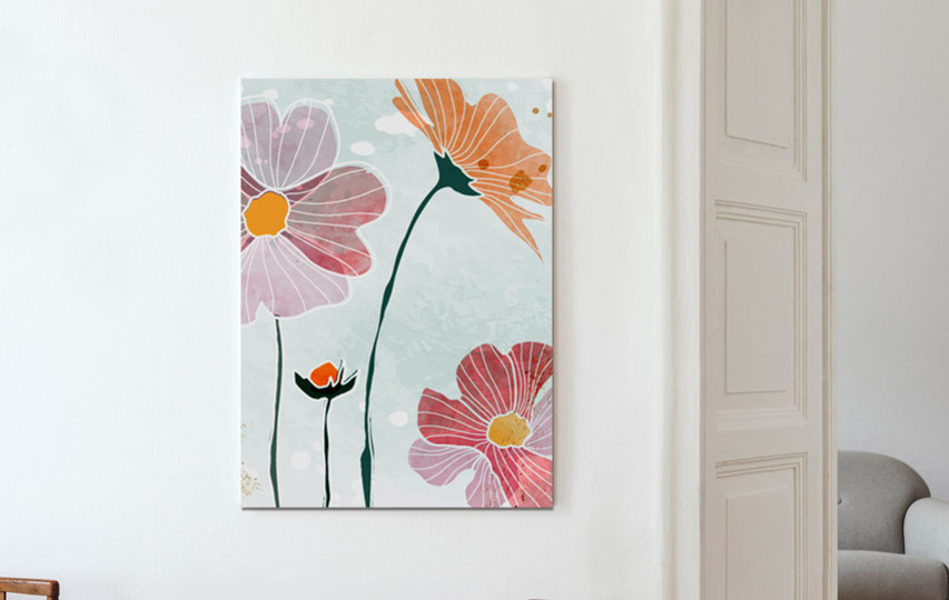Floral Print PVC Sign