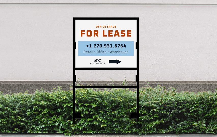 H Frame Sign For Rent