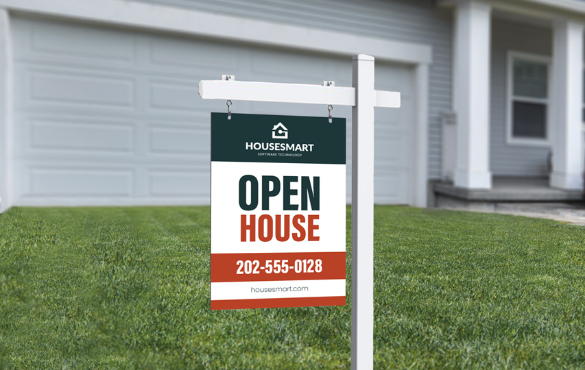 Housesmart Open House Sign Post