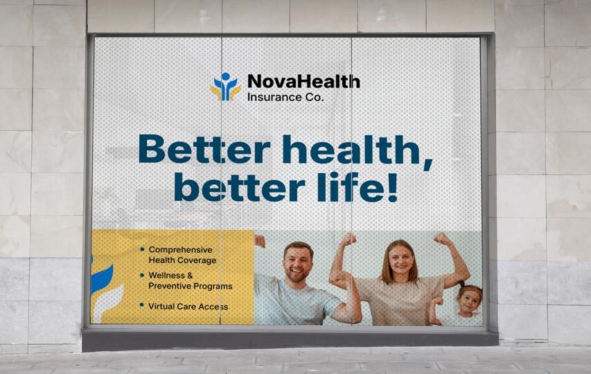 Insurance Storefront Perforated Window Decal