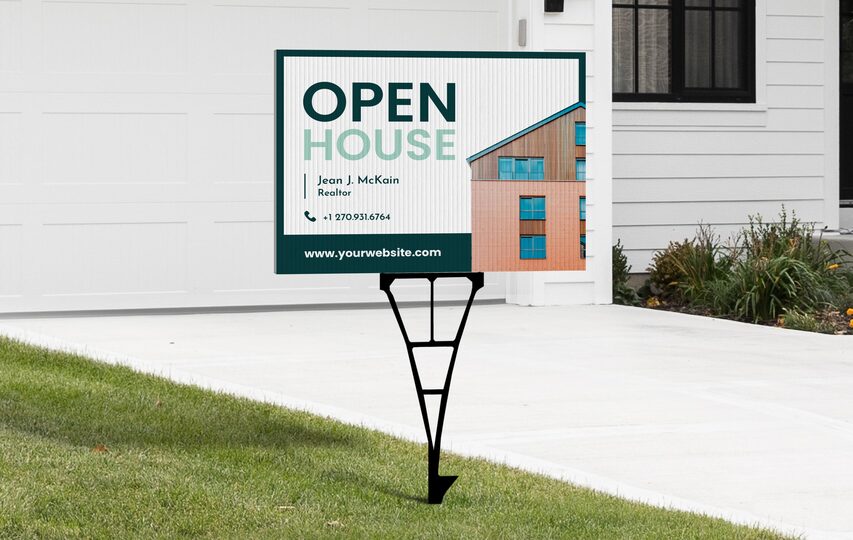 Open House Yard Sign