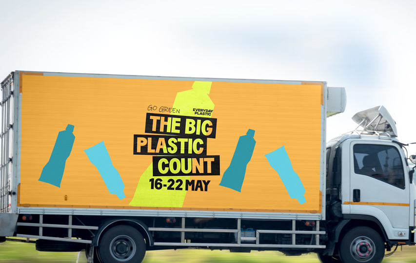 Orange Sustainable Event Trailer Decal