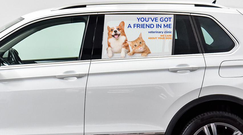 Pet Shop Advertising Car Decal