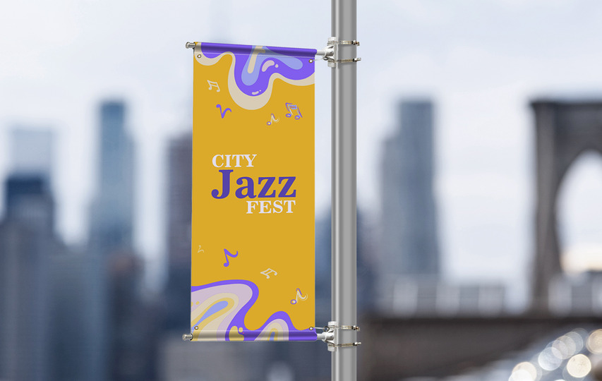 Pole Banner City Jazz Fest