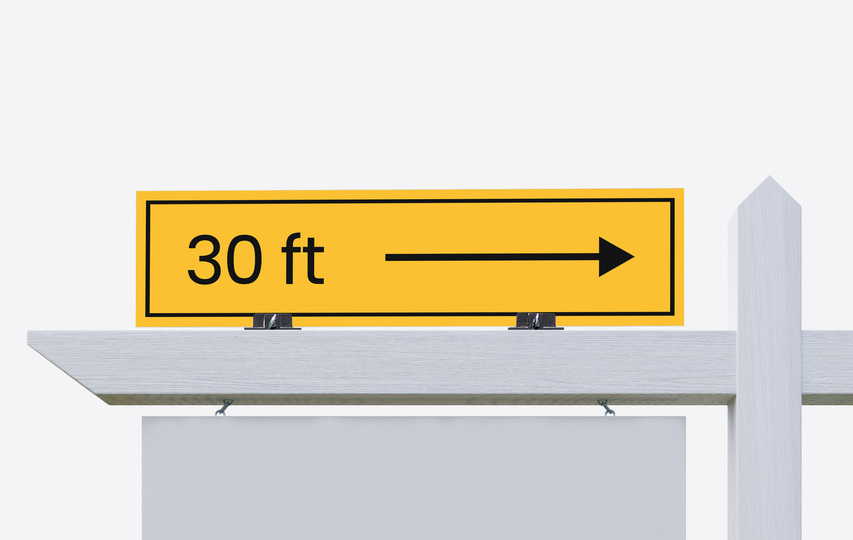 Real Estate Rider Sign Directional