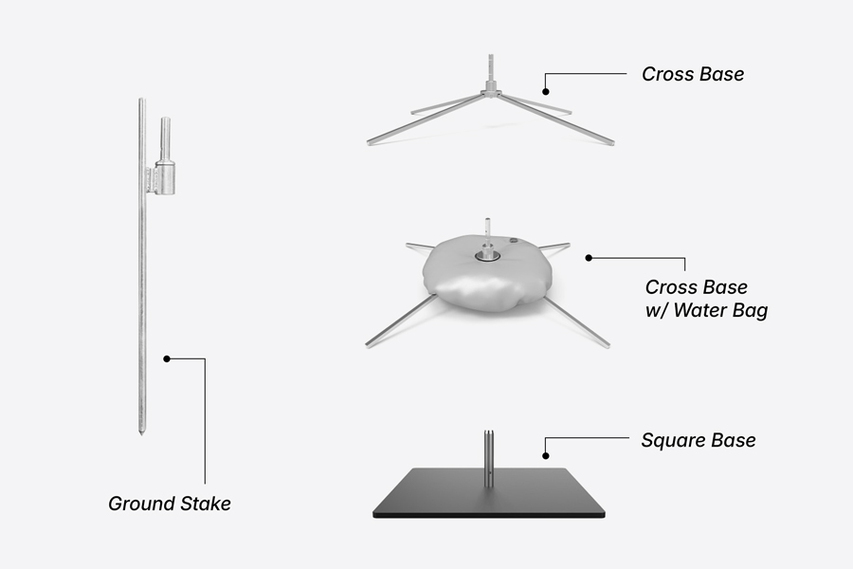 Rectangle Flags Stakes