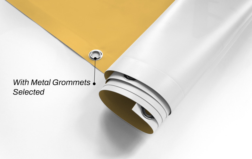Rolled Vinyl Banner With Grommets