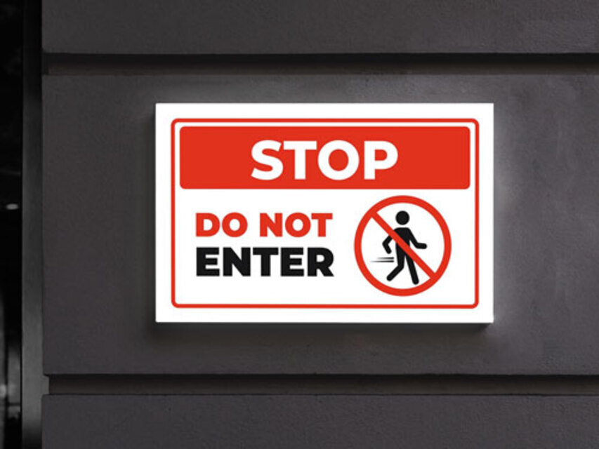 Safety Reflective Sign