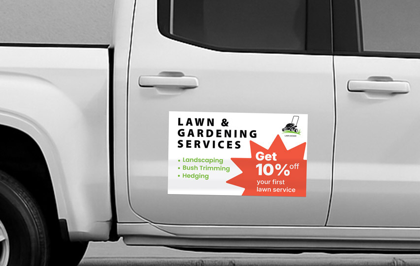 Truck Decal For Lawn Services