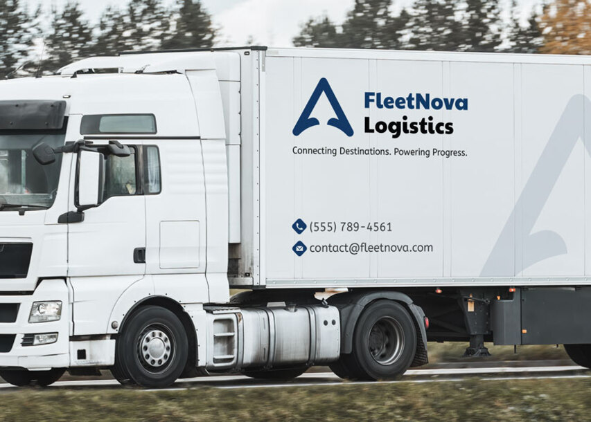 Vehicle Lettering For Logistics Company