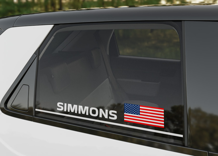 Vehicle Lettering On Car Window